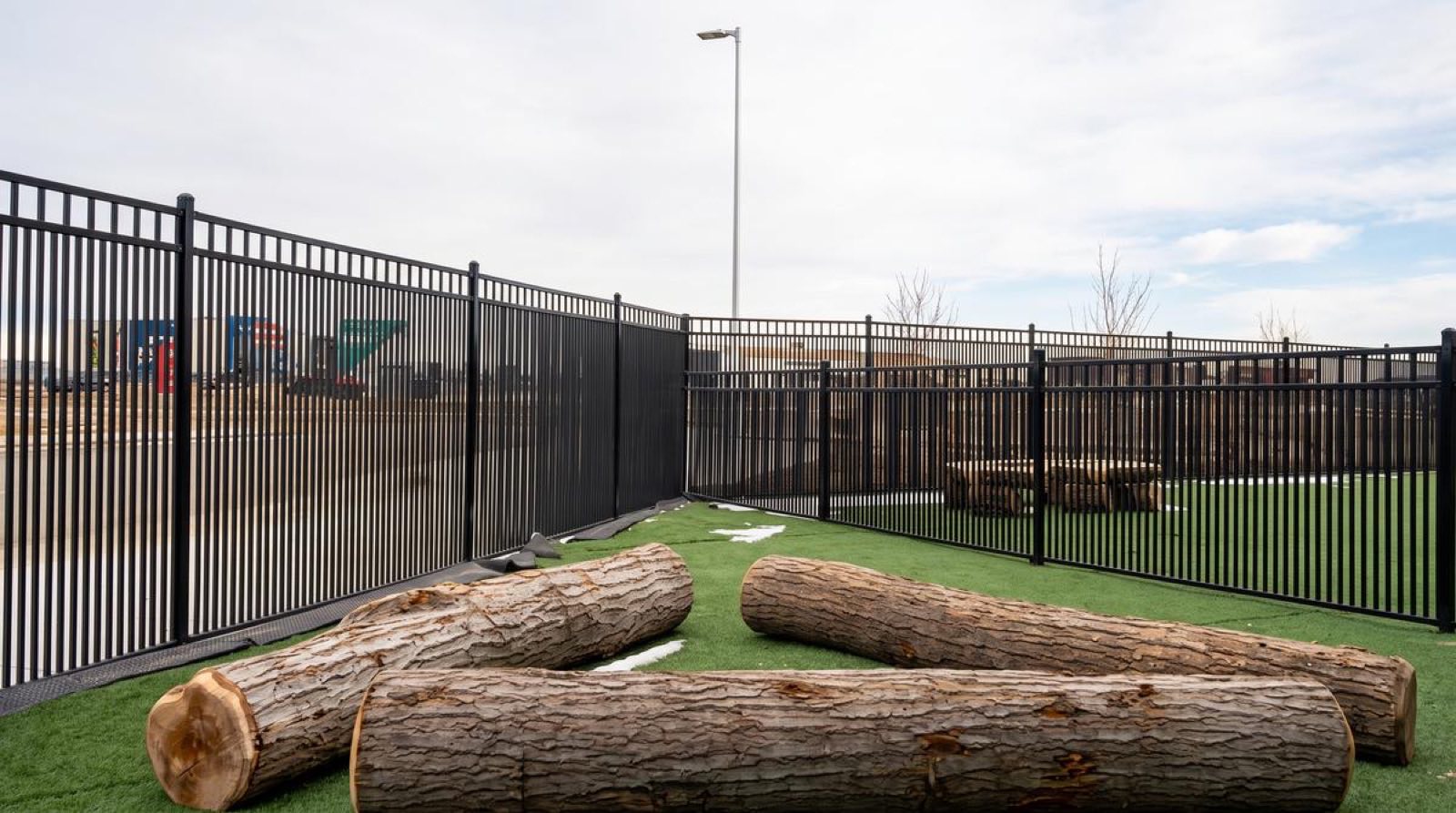 Commercial ornamental fence